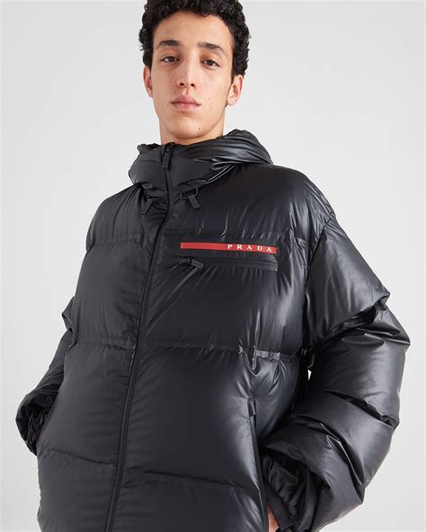 prada queen levels colour block puffer|prada light nylon puffer jacket.